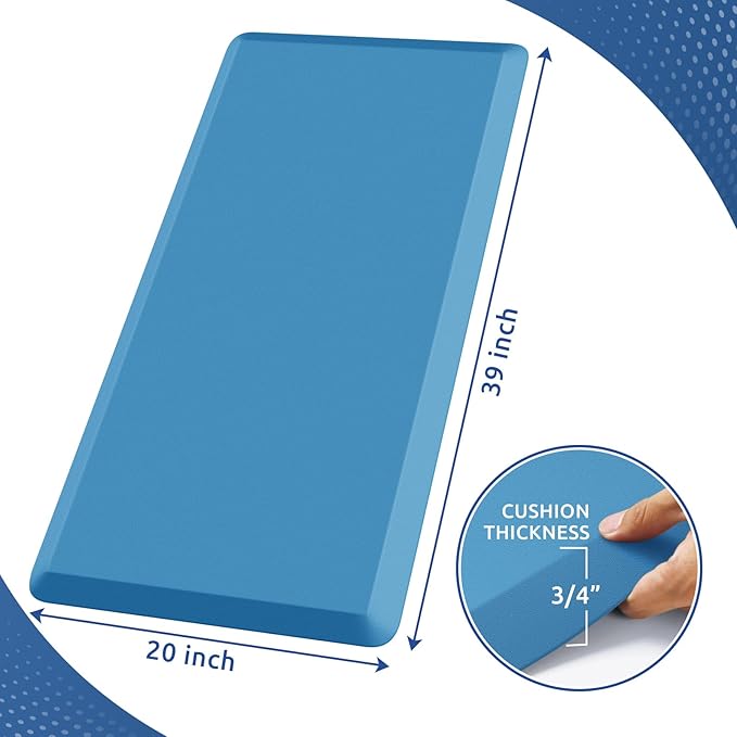 KitchenClouds Kitchen Mat Cushioned Anti Fatigue Rug 20"x39" Waterproof - Image 2