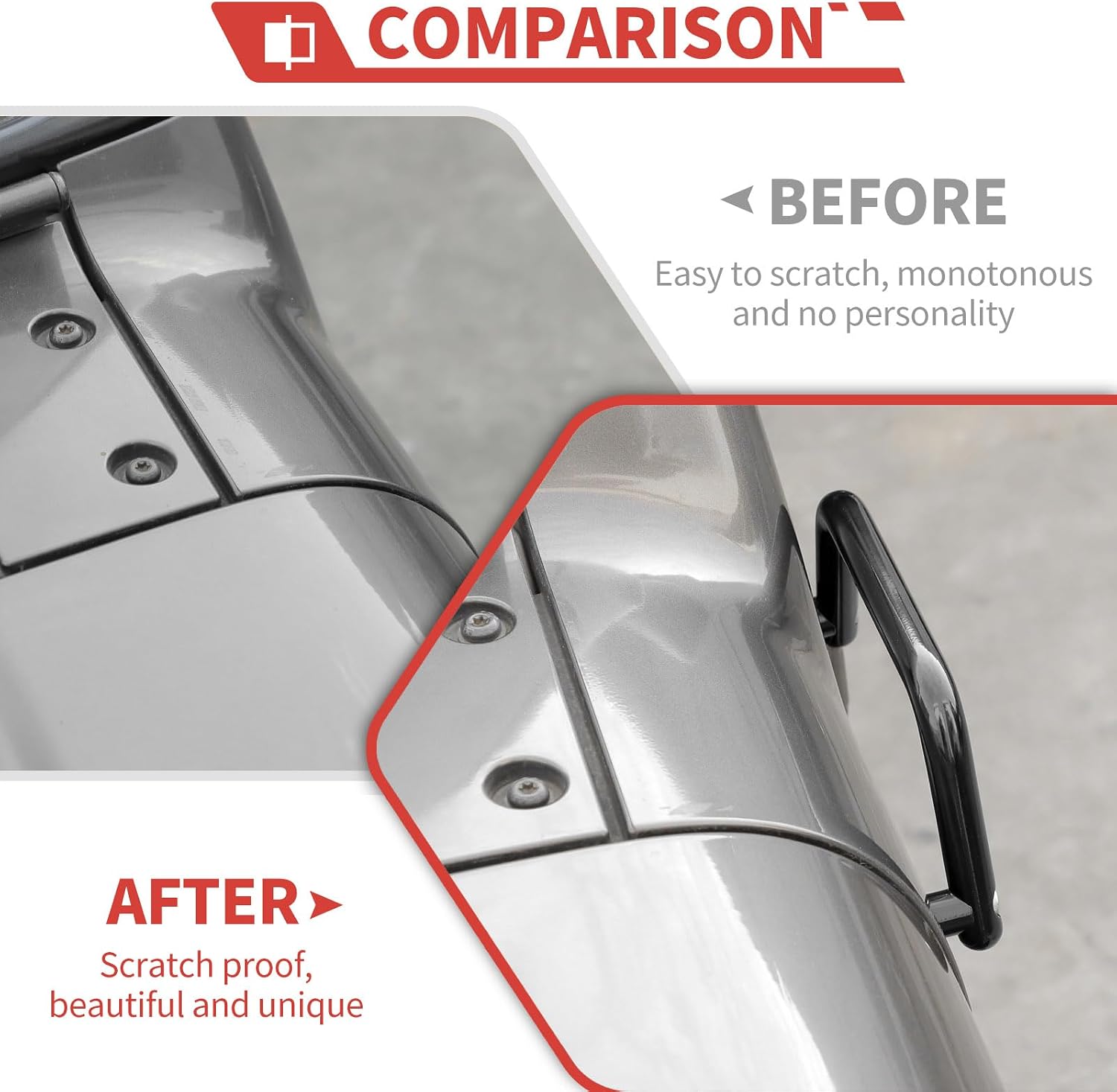 Hood Grab Handles Fit for Jeep Wrangler JL JLU 2018-2026+ / Gladiator JT 2018-2025, 2PCS Black Exterior Hood Corner Grab Bar Kit, Off-Road Exterior Accessories, Direct Fit, Upgrade Your Vehicle