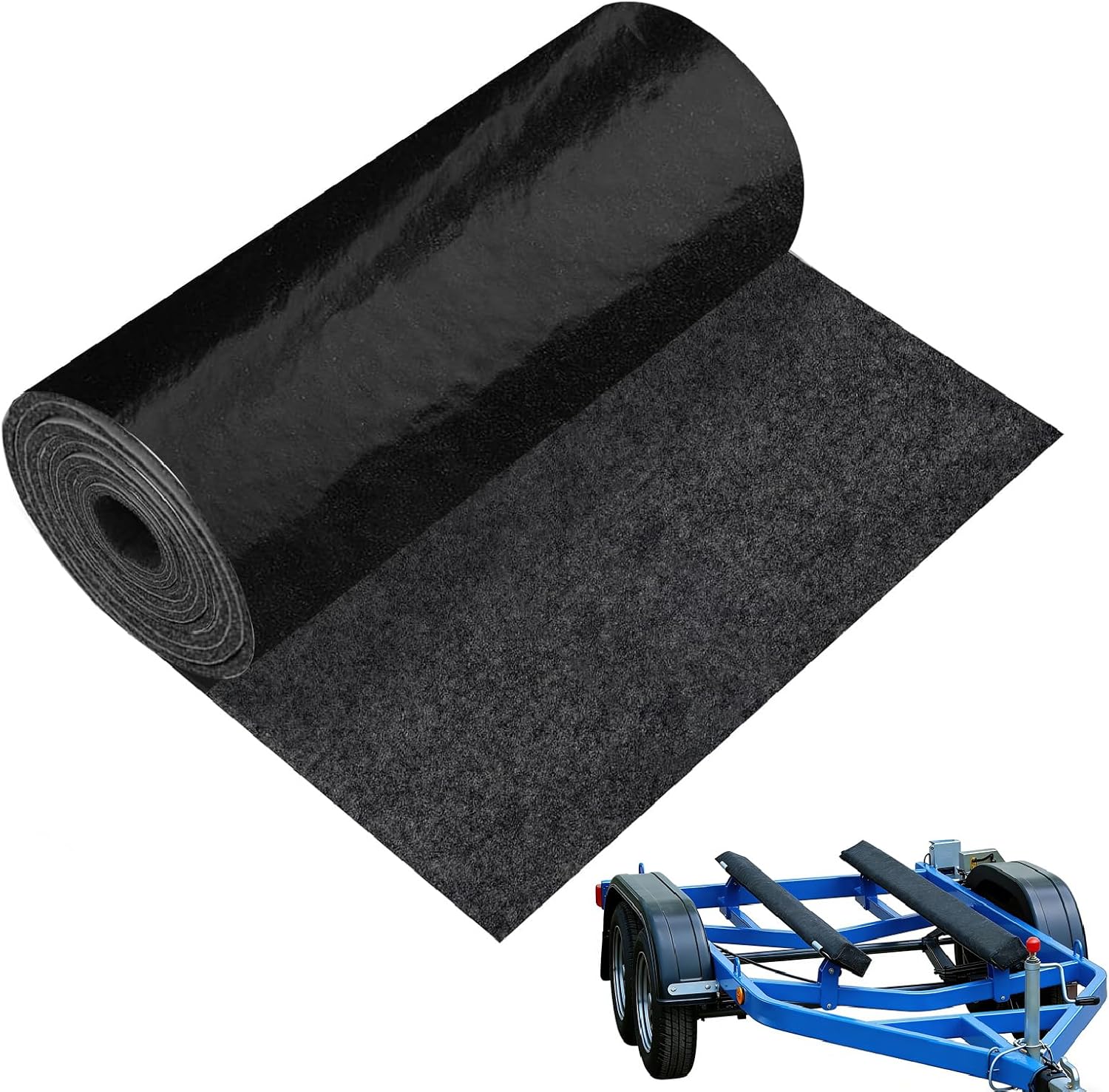Boat Trailer Bunk Carpet 12 Inch x13Ft, Waterproof Marine Mat, Non-Slip Dirt Resistant for Boat Trailers, Docks, Ramps Ideal for Boat Owners and Marine Enthusiasts