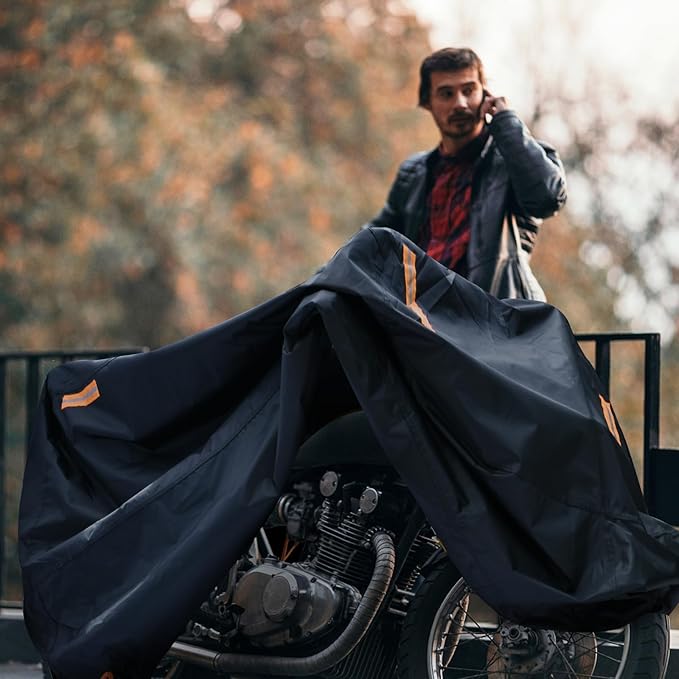 Waterproof Motorbike Cover Outdoor, Motorcycle Scooter Moped Rain Dust - Image 7