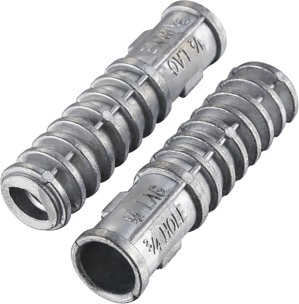 Wensilon 3/8 * 2-1/2 Lag Shield Anchor Long Zinc Alloy Bolts Concrete Anchors