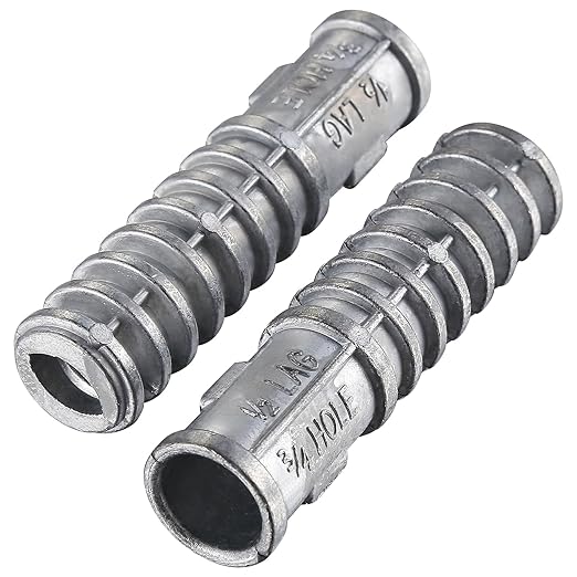 Wensilon 1/2 * 1-3/4 Lag Shield Anchor Long Zinc Alloy Bolts Concrete Anchors by Wensilon