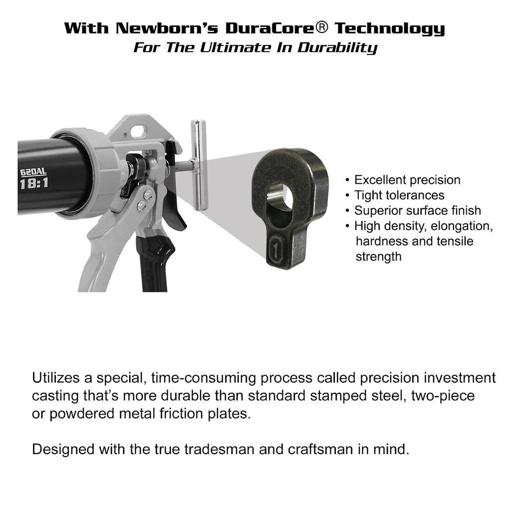 caulk gun, bulk/sausage packs, blk, 24 oz., side view