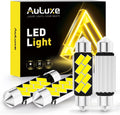 569 578 LED Bulbs – Dome, Map, Interior Door, Trunk, Glove Box – 8-SMD, 500% Brighter, 6500K White, Non-Polarity – Fits 211-2, 212-2, 214-2, 560, 12844 – Direct Replacement – 4 Pack