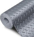 SEAL 5 x 20 Ft Premium Garage Floor Mat, Solid 2.8mm Thick Gray Commercial by SEAL