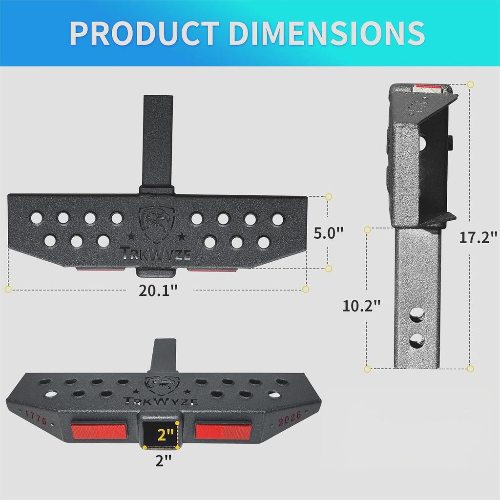 1776-2026 Edition 3-in-1 Hitch Step, Anti-Slip, X-Large Stepping Surface for Secure Footing, 7500 lb Tow Capacity, Rust-Resistant Dual-Layer Finish, 600 lb Weight Bearing, Bonus Hitch Cover Included