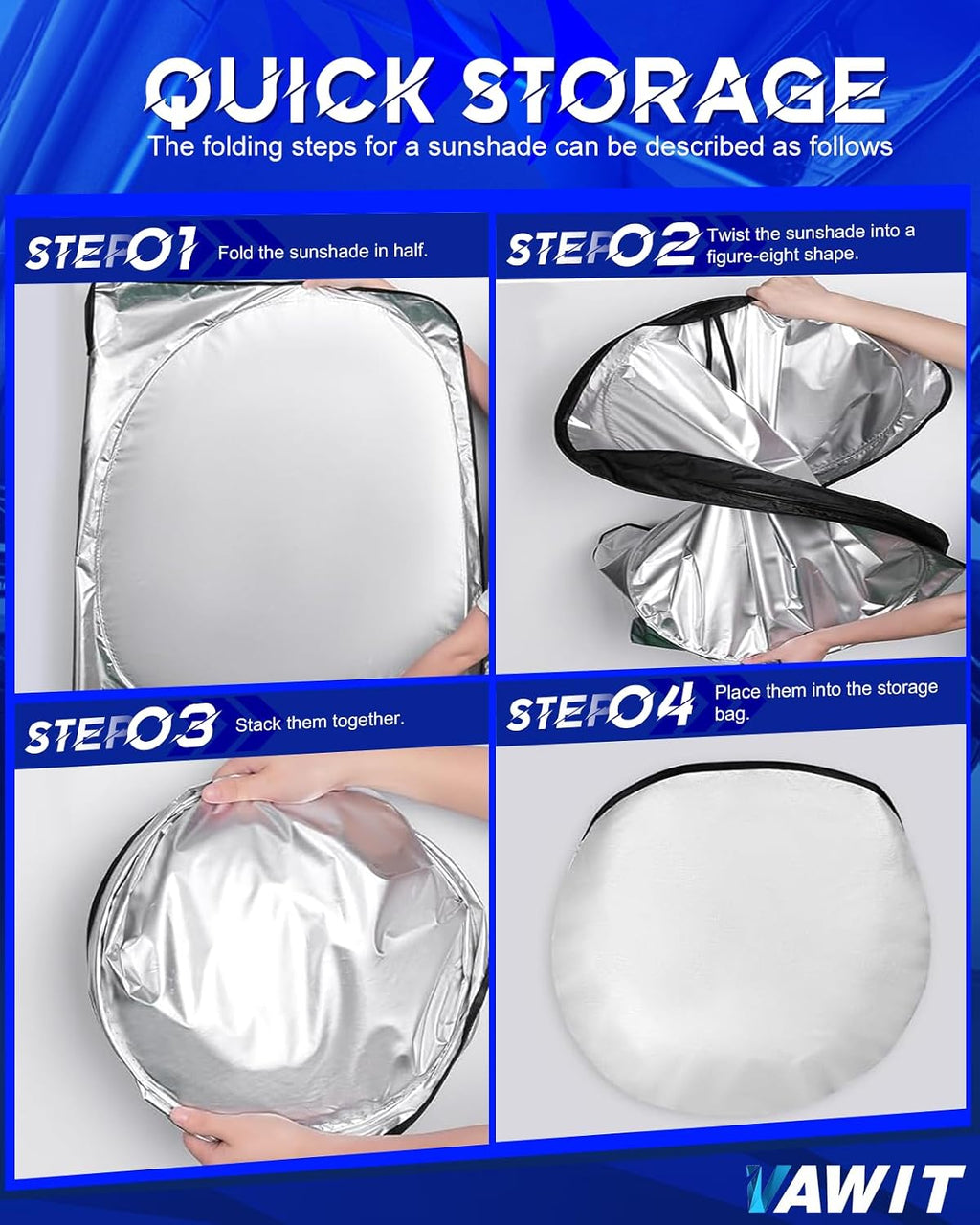 Car Windshield Sun Shade Compatible for 2024 2025 2026 Le-xus GX 550 Accessories, Foldable Window Sunshade Block UV Rays and Sun Heat