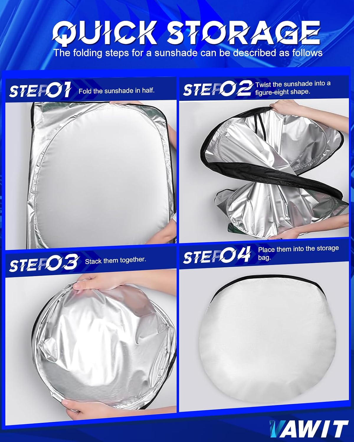 Car Windshield Sun Shade Compatible for 2024 2025 2026 Le-xus GX 550 Accessories, Foldable Window Sunshade Block UV Rays and Sun Heat