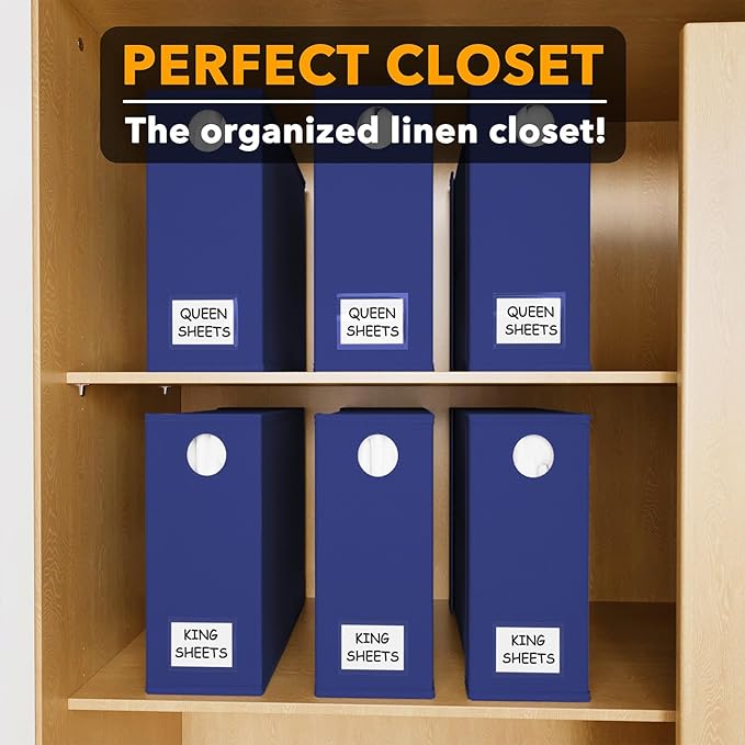 SpaceAid 6 Pack Bed Sheet Organizers and Storage, Foldable Sheet Organizer - Image 5