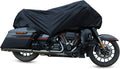X AUTOHAUX Motorcycle Cover Lightweight Half Cover Outdoor Waterproof Rain Dust Protector Black XL for Most Full Dress Touring Cruiser