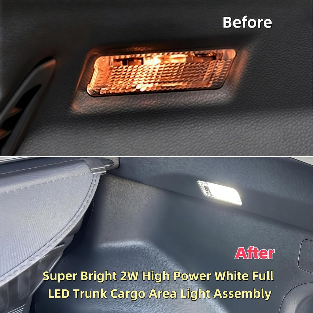 Super Bright White LED Trunk Cargo Area Light Compatible with Toyota RAV4 2022 2023 2024 2025 w/Switch,RAV4 Hybrid XLE Prime XSE SE LE Crown GR Corolla Accessories Luggage Compartment Lamp