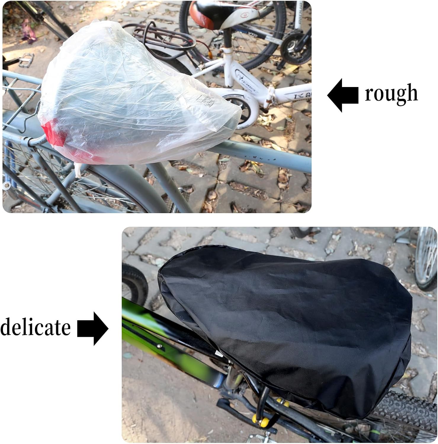 Waterproof Bike Seat Cover with Drawstring Resistant Accessories Bicycle Saddle Rain Dust Cover Cushion Protector