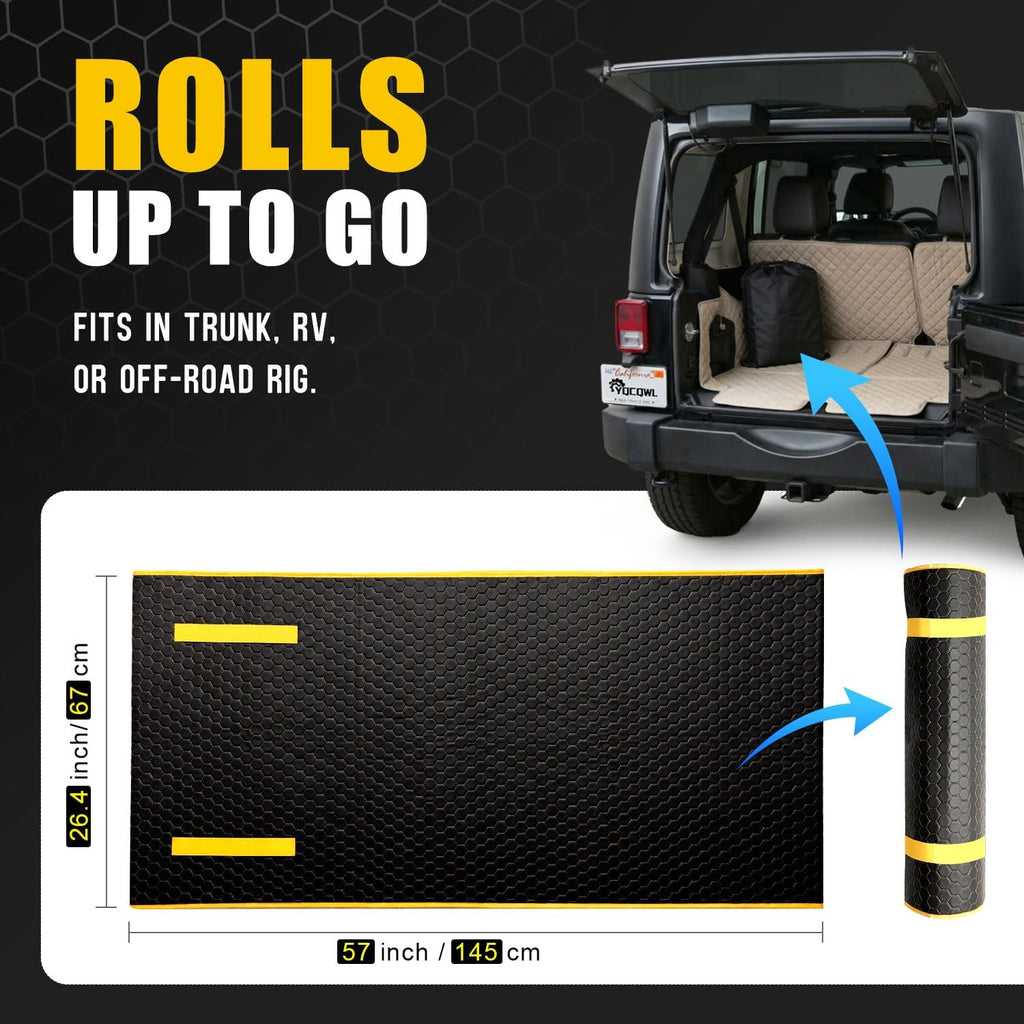 Magic Rolling Creeper Mat Portable Mechanics Mat | Low Clearance, Foldable Garage Padded Mat, For Under Car Repair, Storage Bag Included, Cool Gifts for Men Dad Father