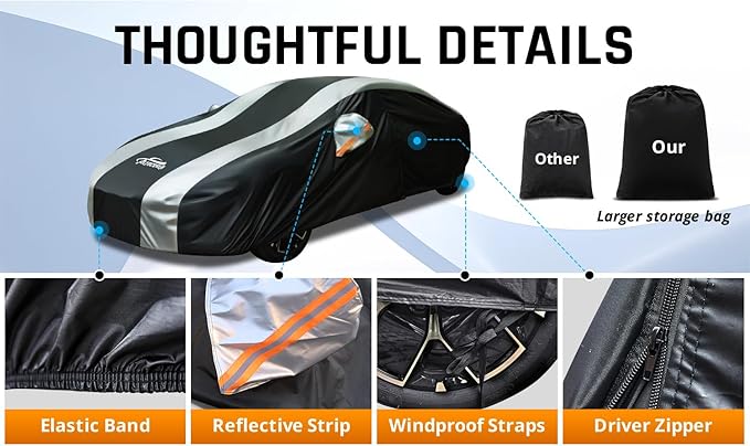 Large Car Covers Waterproof for All Weather Protection - Image 4