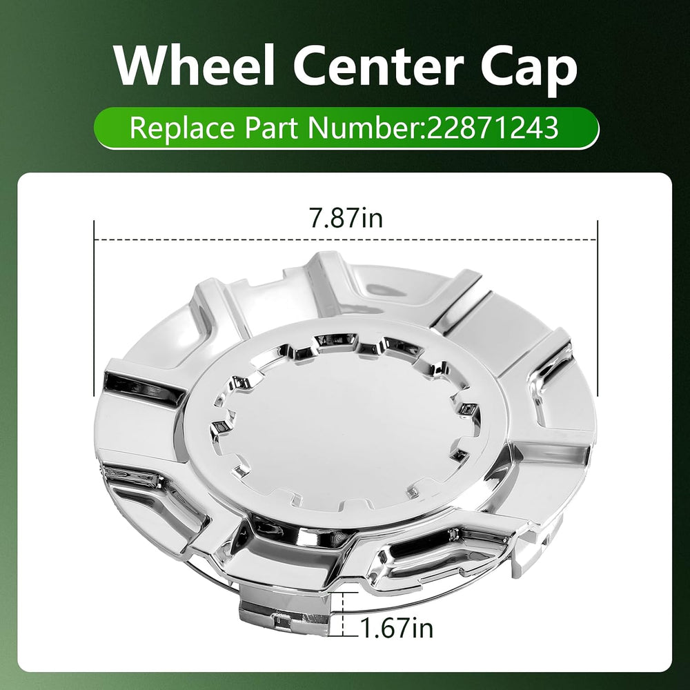 4PCS Wheel Center Caps Hubcap Cover for Chevy Silverado 1500 High Country 201...