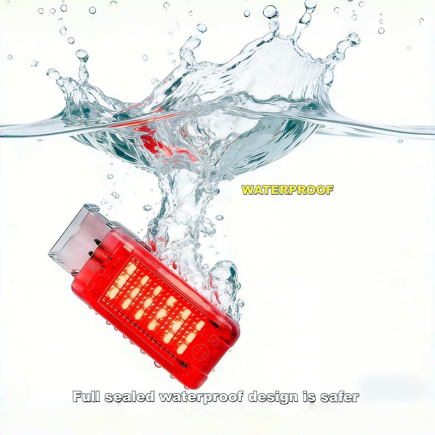 LED Footwell Light Compartment Interior Trunk Glove Box Lamp Compatible with Volkswagen Golf MK5 MK6 GTI MK6.5 GLI MK7 Jetta Altas CC Eos Alltrack (Red)