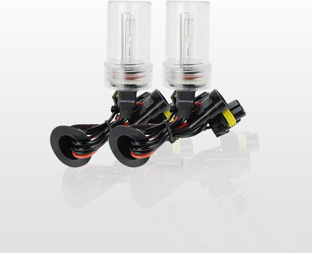 Innovited 35W DC Slim Digital Ballast x 1 Pair with HID Xenon Bulb x 1 Pair Bundle - H7-8000K - Ice Blue