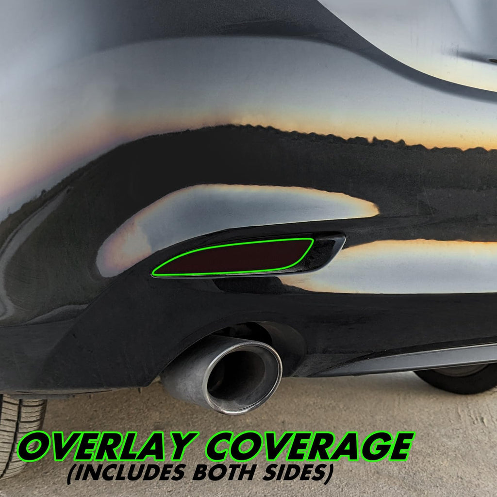 SlickMod PreCut Vinyl Smoke Tint for 2018-2021 Mazda 6 Tail Light (Dark Smoke, 3. Reflector)
