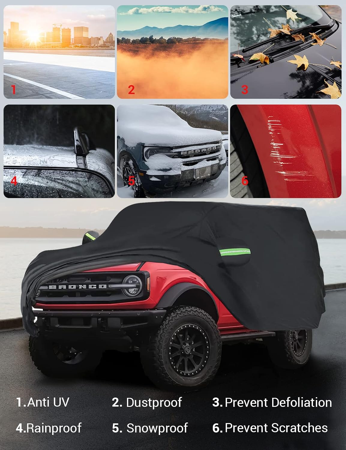 proadsy custom fit car cover for 2021-2026 ford, view 9