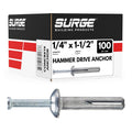 1/4" x 1-1/2" hammer drive nail in concrete, main product view