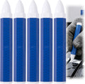 5 Pcs White Tire Marker, 3.94 x 0.59 Inch Tire Marking Crayons for Rubber Leather, Industrial Wax Crayon Sticks Marking Tools for Automotive Construction Outdoor