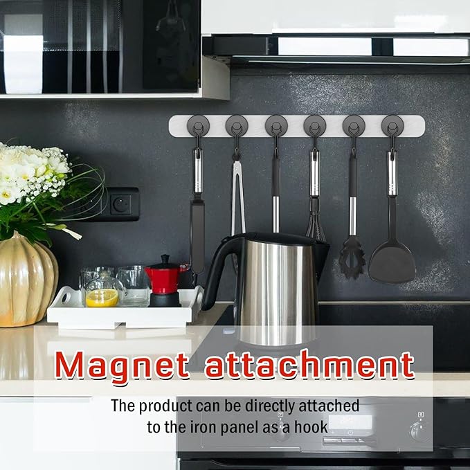 FINDMAG Black Magnetic Hooks, 60 LB+ Magnetic Hooks Heavy Duty 2025 Cruise Ship - Image 4