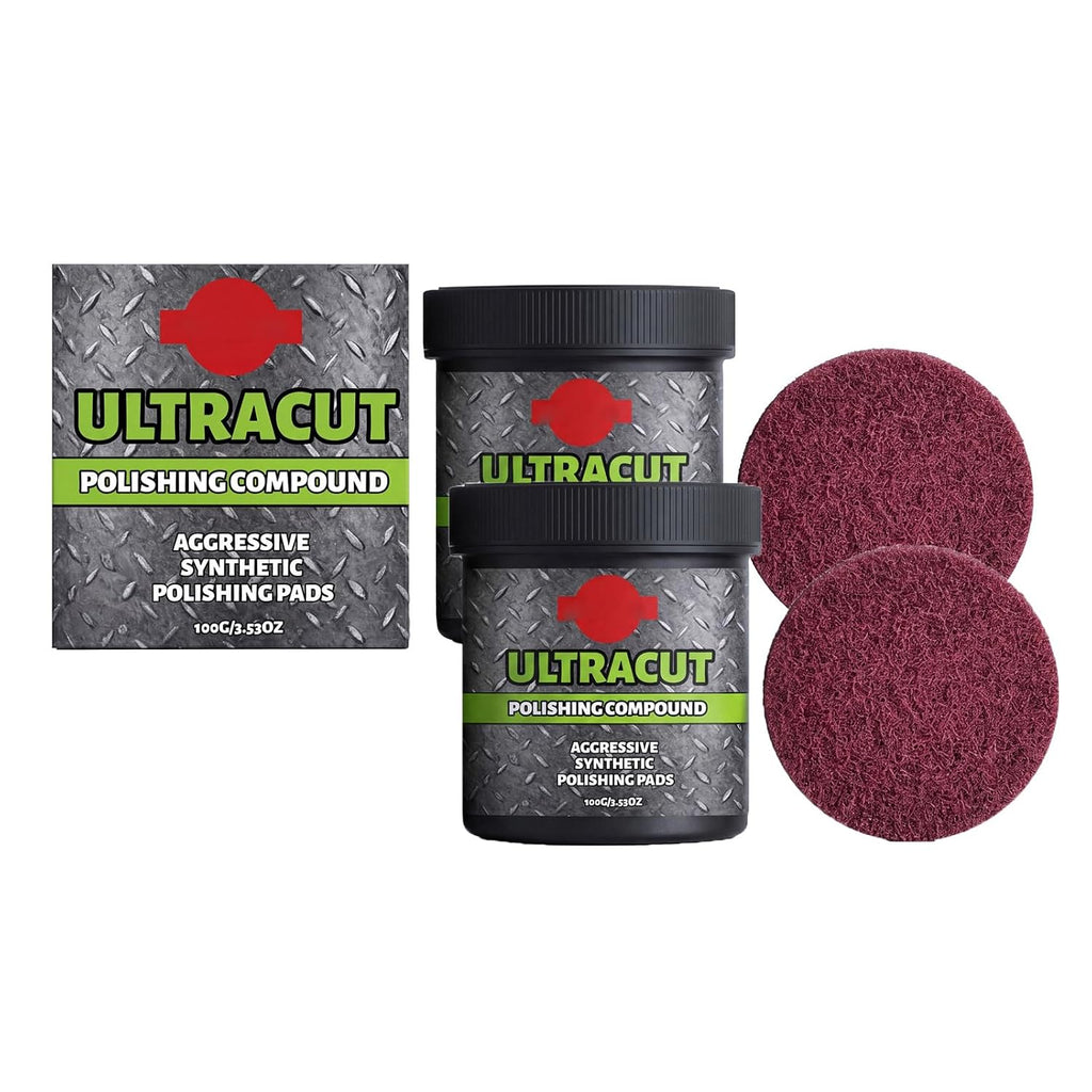 Surface Restoration Polish with Pad, Multi-Surface Scratch Remover, Polishing & Surface Protection (2 Pcs)