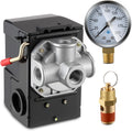 dreyoo air compressor pressure switch,135-175 psi, 4 port, main product view