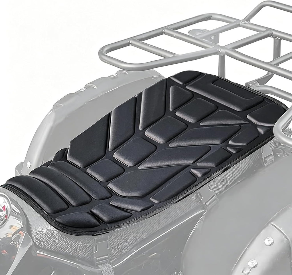 ATV Seat Cushion Pad for Arctic Cat DVX 400 2003–2007, 3D Breathable ATV Seat Cover, EVA Shock Absorbing Seat Pad, Non-Slip Design with Adjustable Straps, Fits Most ATVs