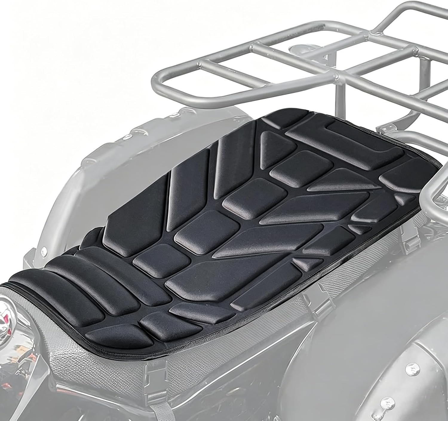 ATV Seat Cushion Pad for Arctic Cat DVX 400 2003–2007, 3D Breathable ATV Seat Cover, EVA Shock Absorbing Seat Pad, Non-Slip Design with Adjustable Straps, Fits Most ATVs