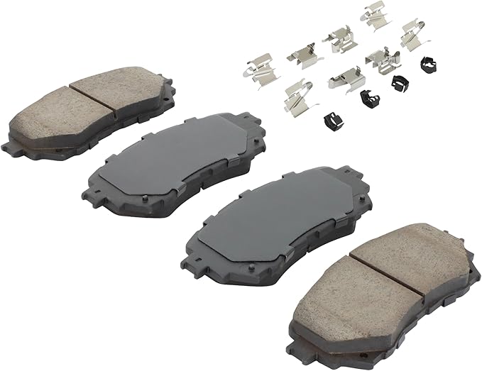 Premium Semi-Metallic Front Brake Pads Compatible - Image 2