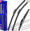 3 wipers Replacement for 2017-2022 2023 Mazda CX-5 2017-2022 2023 Mazda CX-9 by ROOPPA