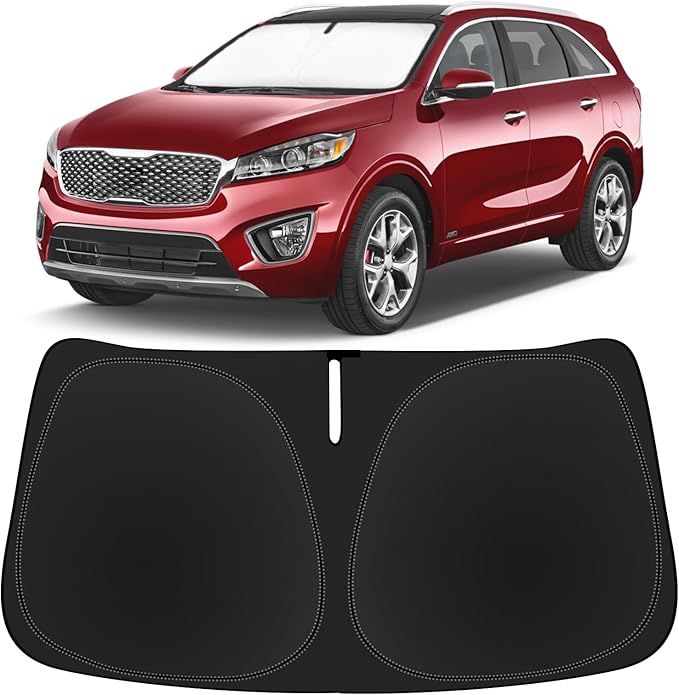 Sun Shade for Sorento Windshield Sunshades for 2016-2019-2020 Kia Sorento SUV by SLOGENTO