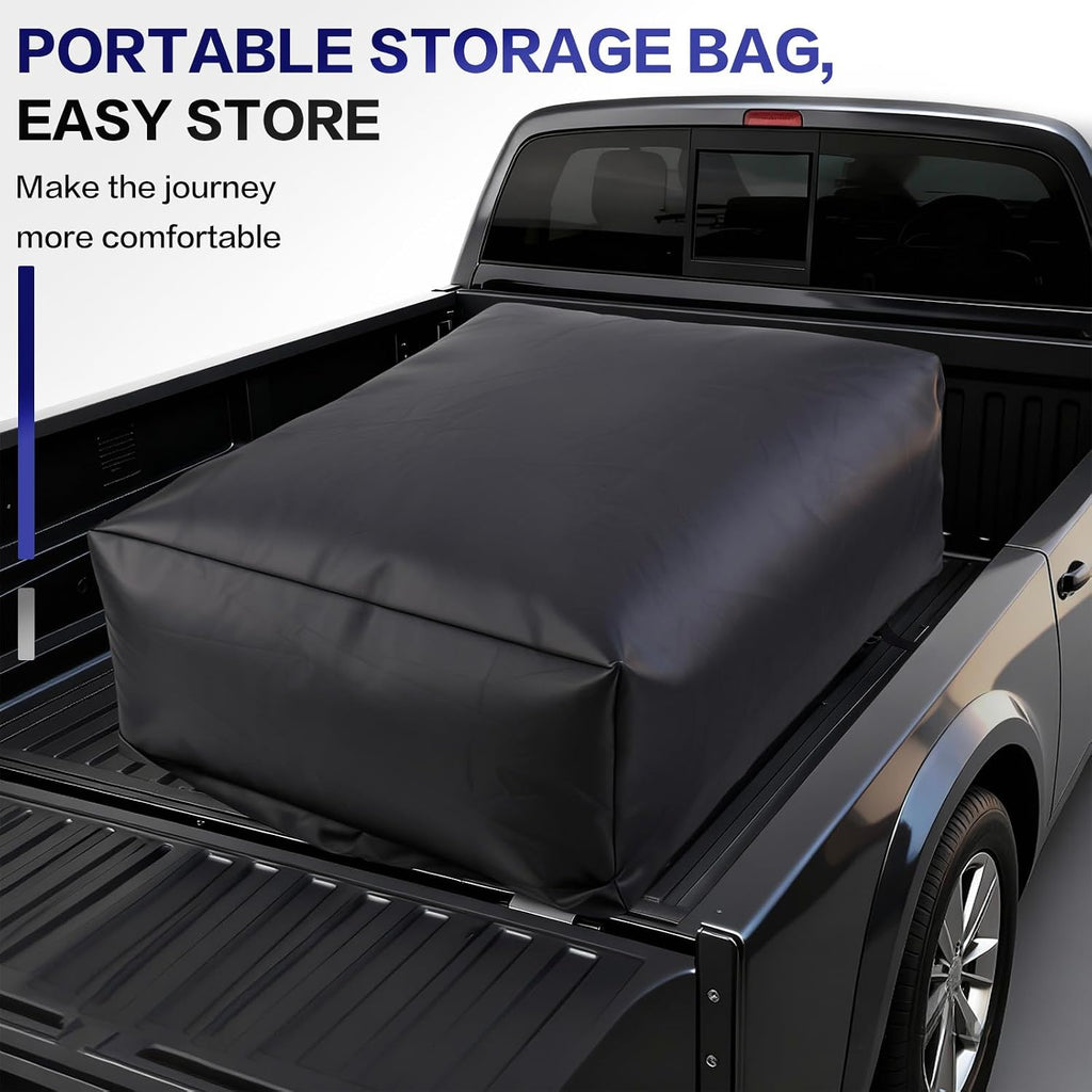 Truck Bed Cargo Bag,Waterproof 1000D Oxford Fabric Car Roof Bag | Car Luggage Bag with 6 Elastic Cords Fits All Trucks 26 Cubic Feet (51"x40"x22")