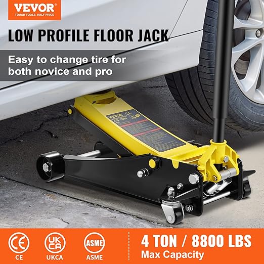 VEVOR 4 Ton Low Profile, Heavy-Duty Steel Racing Floor Jack - Image 2