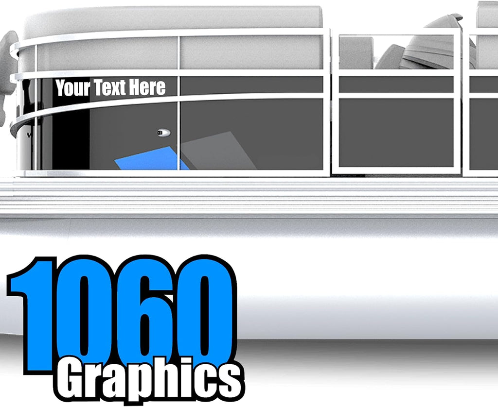 Custom Vinyl Boat Numbers & Letters (Two Decals)
