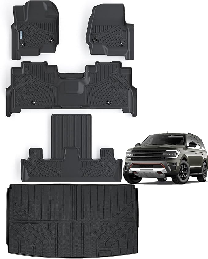 Floor Mats for Ford Expedition MAX 2018-2024 by SANBAN-AXE