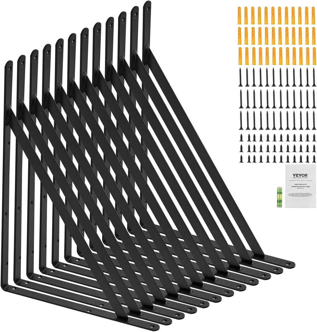 vevor shelf support, 18x12 in set of 12, main product view