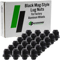DPAccessories Black Lug Nuts | Compatible Replacement for Toyota-Lexus | 90084-94001, 90942-A1009, 90942-01033 | Factory/OEM Wheels Only | Set of 24 | LCM3C6HCOBK04024