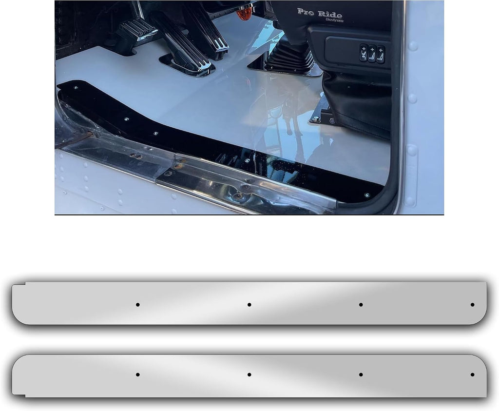 Stainless Steel Doors Floor Trim compatible with Kenworth W900 T600