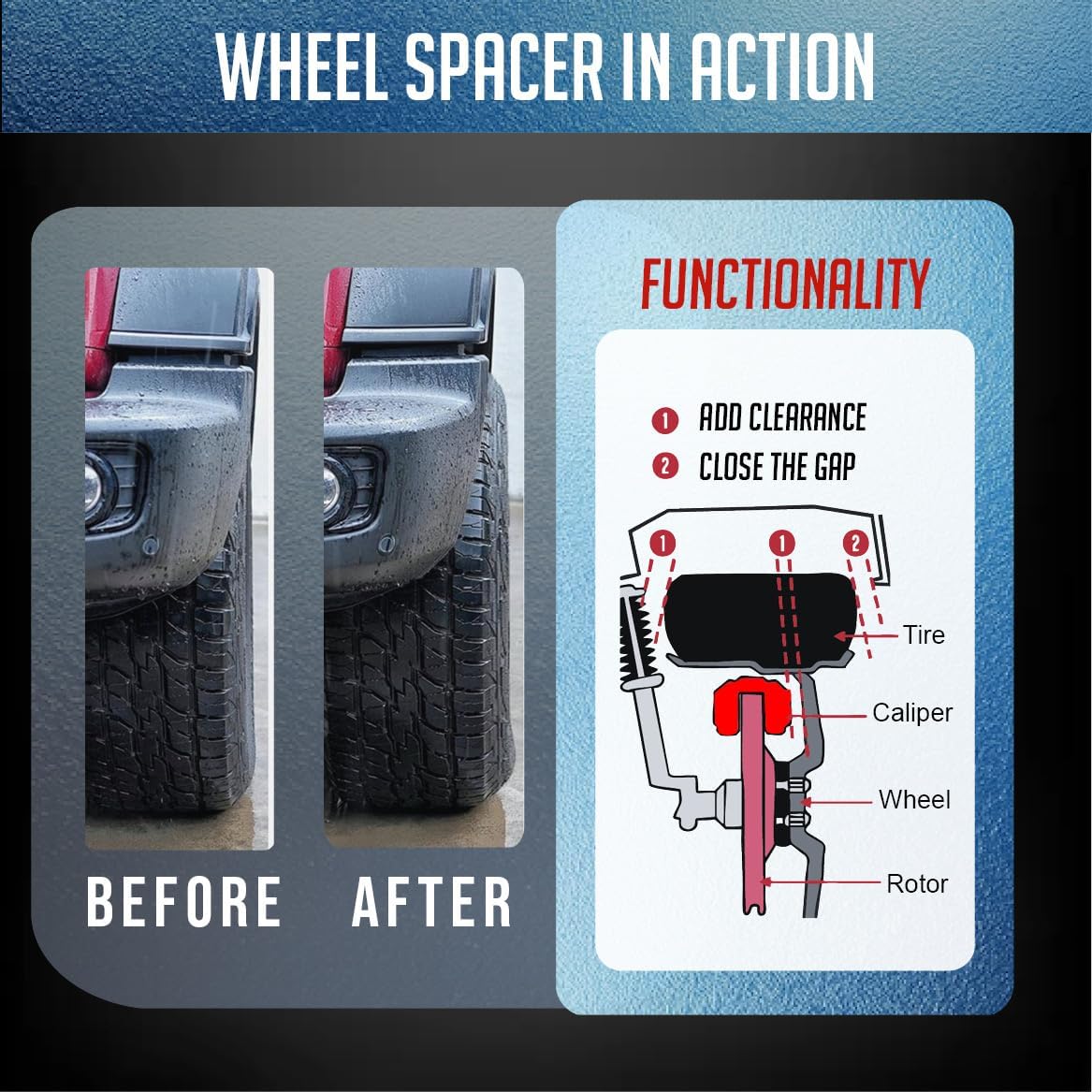 Wheel Accessories Parts 2 Pcs Hub Centric Wheel Spacers Adapters 6x5.5 6x139.7mm 1.50 Inch Thick 78.1mm Hub M14x1.5 14x1.5 Thread Stud Fits Chevy Silverado 1500 Suburban Tahoe ｜ GMC Sierra 1500 Yukon