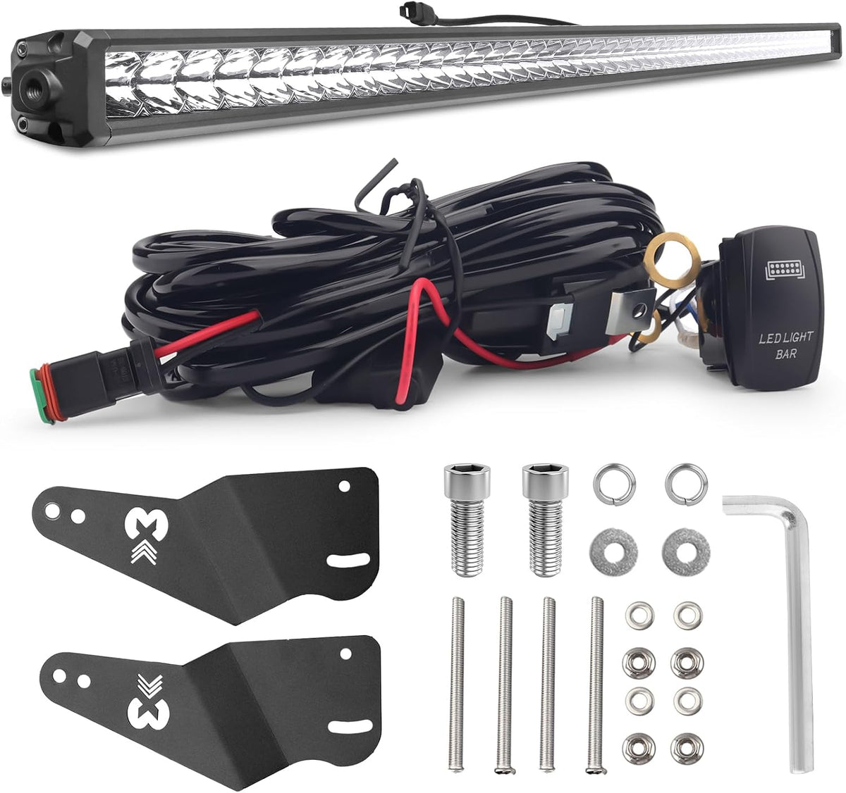chelhead maverick x3 light bar windshield mount 240w, main product view