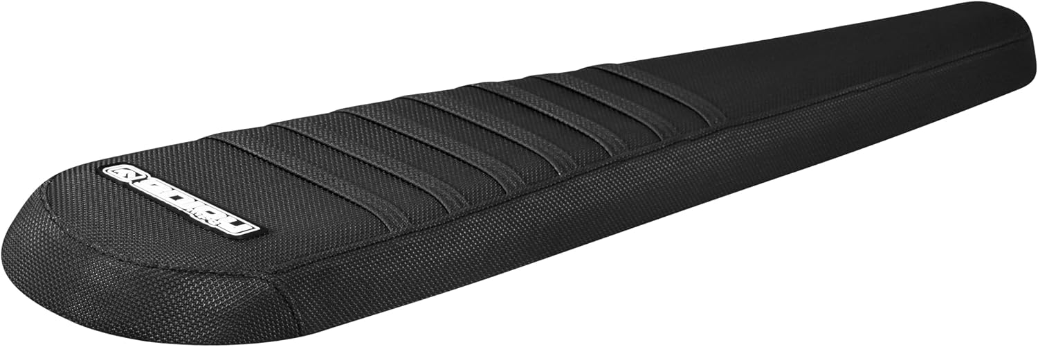 Enjoy Mfg USA-Made Seat Cover - Compatible with Super73-S2 X Indian Motorcycle EFTR Hooligan 1.2 - #459 (All Black with Black Ribs)