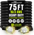 75ft Outdoor/Indoor Extension Cord 16/3 Gauge Heavy Duty 3 Prong SJTW,