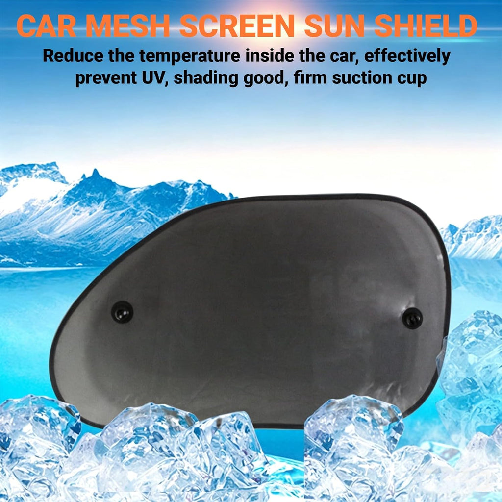 2 Pack Car Sun Shade, Universal UV Protection Sunshade for Side Windows for Side Window Sun Glare and UV Protection for Kids/Adults/Pets, Cars Suction Cup Sunshade, 25" x 14" Fits 98% Cars