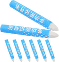balacoo 8pcs White Wax Tire Marker Pens Water-resistant and Smudge-proof Crayons for Rubber Tires and Leather for Garage Marking
