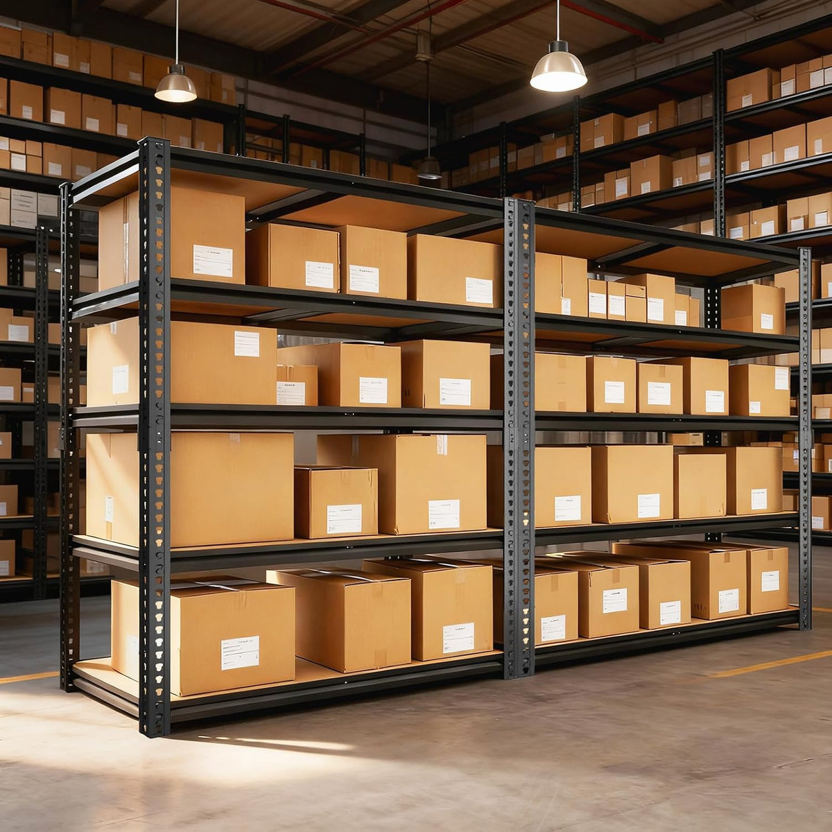 garage racks for storage，5-tier adjustable garage shelving storage on a desk or shelf