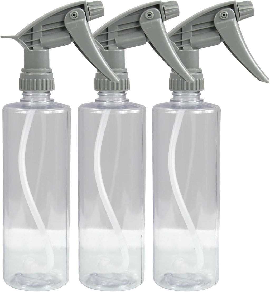 Chemical Guys Heavy Duty Bottle and Trigger Sprayer, Chemical-Resistant Viton Seal, Adjustable Mist to Stream Nozzle, High Output, Car Detailing Cleaners and Degreasers - 16 Oz, 3 Pack