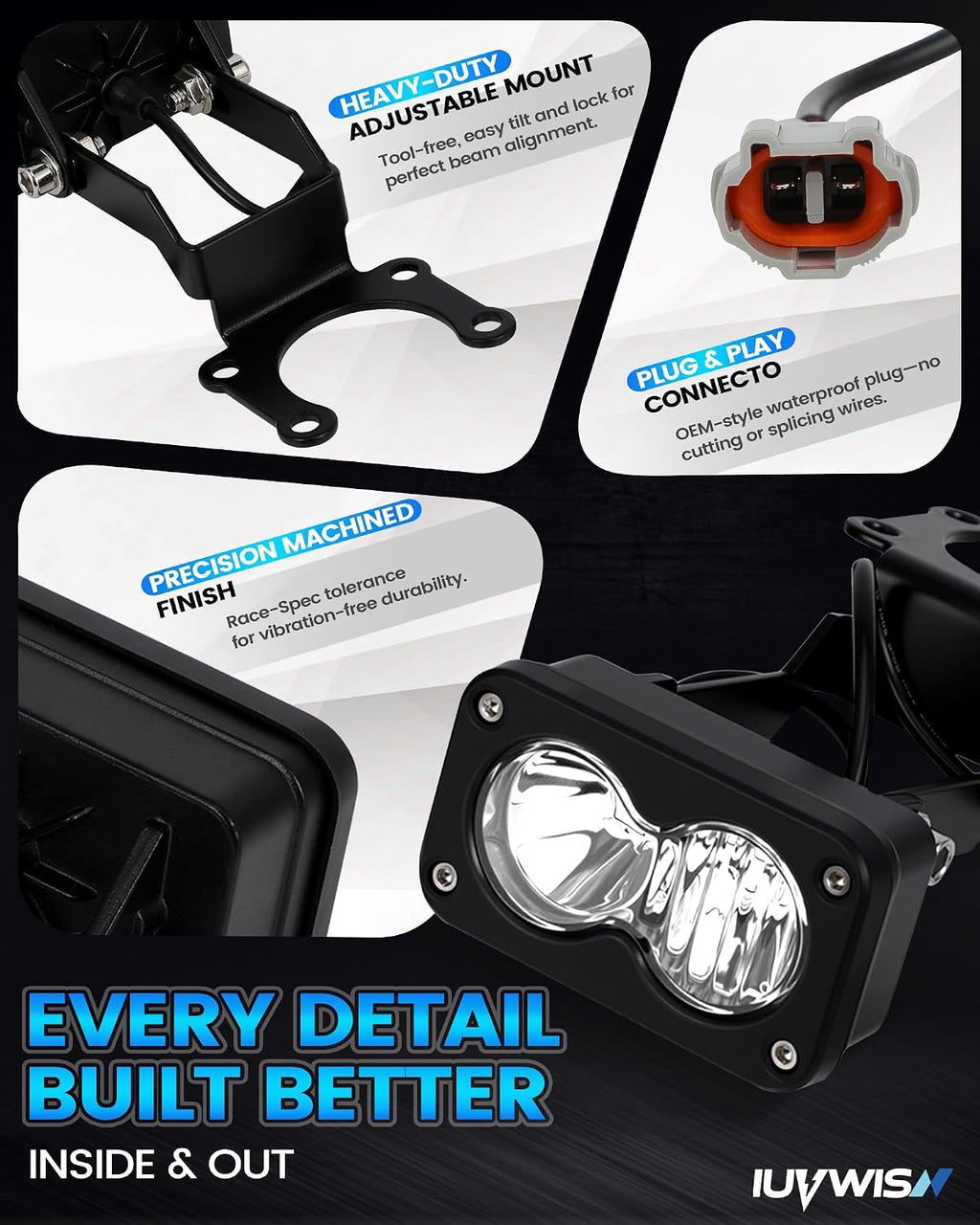 Headlight Kit 6000-6500K Led Light Bar for Surron Sur Ron Taparia Talaria Sting MX4 MX5 Eride E Ride Pro X260 Dirt Bike Light Motorcycle Front Headlamp White