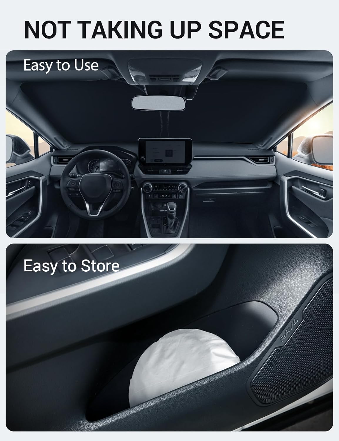 Proadsy Front Windshield Sun Shade Foldable Sunshade Protector Custom Fit 2017-2022 CRV SUV LX EX EX-L EX-L Navi Touring Accessories 2026 Upgrade